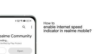 realme  Quick Tips  How to enable internet speed indicator