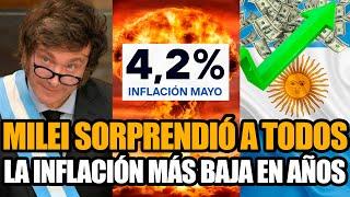 MILEI HACE HISTORIA Y LOGRÓ LA INFLACIÓN MÁS BAJA EN AÑOS   FRAN FIJAP