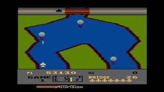 River Raid Atari XLXE 356 Bridges Score 1000000