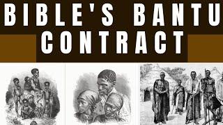 The Bibles Bantu Contract between God and His Chosen Bantu People Black Bantu Israelite Jews