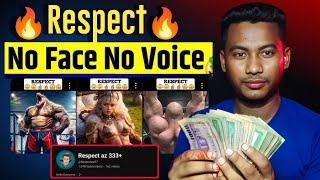 Respect  ভিডিও আপলোড করে ইনকাম  No Face No Voice YouTube channel ideas 