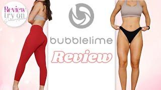 BUBBLELIME - Seamless sports underwear & Leggings Review Try on