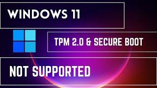 How To fix This PC cant run Windows 11  TPM 2.0 and Secure boot   TECHJATIN