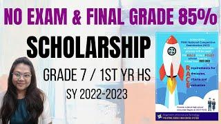 SCHOLARSHIP PARA SA ANAK NA INCOMING 1ST YEAR HIGHSCHOOL - OFW AT NON-OFWS PHILIPPINE SCIENCE HS