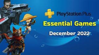 Playstation Plus Essential New Games PS+  December 2022