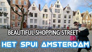 Amsterdam Netherlands  Walking around het Spui Amsterdam 4K