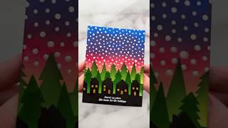 This DIY Christmas Card Will WOW You ASMR Crafting #asmr #craft #christmas #diy