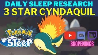 Daily Sleep Research 3 Star Cyndaquil Caught #pokemonsleep