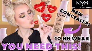 NEW NYX Bare With Me Hydrating CONCEALER SERUM Review + Wear Test  Steffs Beauty Stash