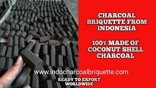 Coconut Charcoal Briquettes from Indonesia  PREMIUM QUALITY  MANUFACTURER & EXPORTER