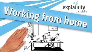 Working from home explainity® explainer video  #stayhome