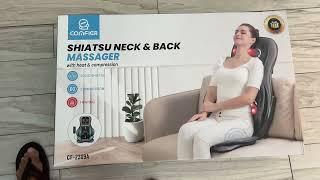 Comfier Shiatsu Neck and Back Massager with Heat and Compression
