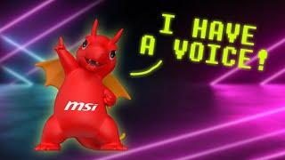 We gave a voice to @MSIGamingOfficial  mascot Lucky the dragon - Redeem it for free