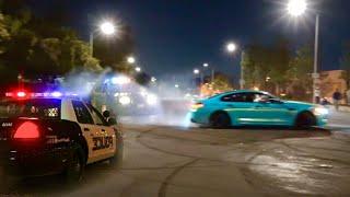 STREET RACER EVADES POLICE *BMW CRASHES*