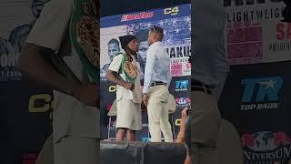 OSHAQUIE FOSTER VS ROBSON CONCEICAO FACE OFF AHEAD OF JR. LIGHTWEIGHT CHAMPIONSHIP BOUT IN NEWARK