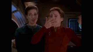 Star Trek DS9 Kira sneezing when pregnant