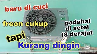 Cara memperbaiki AC panasonic kurang dingin