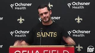 Derek Carr talks injury and interception on opening drive