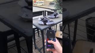 Amazing robotic shoes control mobile phone