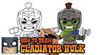 How to Draw Gladiator Hulk  Thor Ragnarok