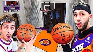 I Built a Basketball Court INSIDE My House Ft. FaZe Rug