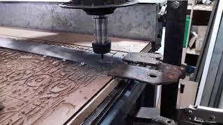 Cortando chapas de aço 3mm na cnc 3