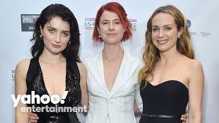 Eve Hewson Jessie Buckley and Kerry Condon accept Oscar Wilde awards