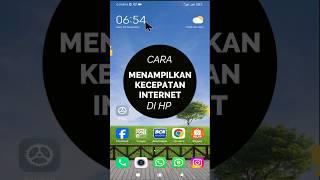 Cara Menampilkan Kecepatan Internet Di Layar HP #tutorial #tips #smartphone #gadget #cara #gadgetin