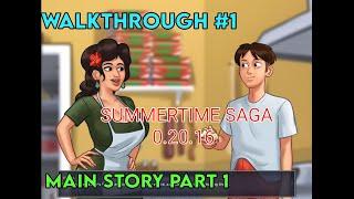 Summertime Saga 0.20.16 Main Story Part 1  Full Walkthrough #1