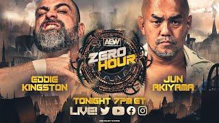 EDDIE KINGSTON vs JUN AKIYAMA  AEW Zero Hour Full Gear Pre Show 111922