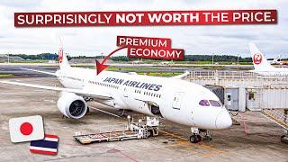 BRUTALLY HONEST  Expensive PREMIUM ECONOMY from Tokyo to Bangkok on Japan Airlines Boeing 787-9