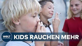 TABAKSTUDIE FÜR DEUTSCHLAND Jugendliche greifen wieder öfter zur Zigarette 