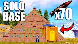 I Built The Wrolds Most Powerful Solo Base in Rust 70 Rocket Raid