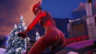 Fortnite Lynx RED Skin - GAMEPLAY with Fortnite Heidi Skin