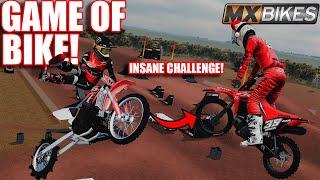 GAME OF BIKE WITH 3 PEOPLE BUT WE ADDED A NEW INSANE CHALLENGE MXBIKES