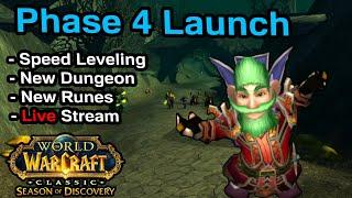 Phase 4 Launch Is Here  Speed Leveling To 60  Season of Discovery  KallTorak Wild Growth NA