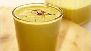 Kesar badam milk-केसर बादाम मिल्कSaffron almond milk recipeBadam milk recipe.