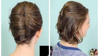 French Twist & Half Updo for Short hair