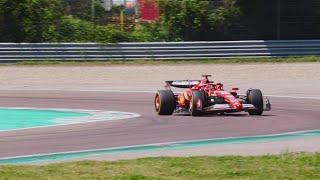 Ferrari SF-24 Evo in pista a Fiorano