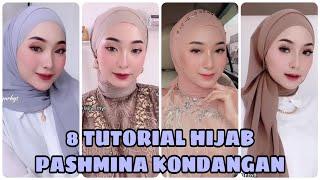 8 TUTORIAL HIJAB PASHMINA KONDANGANLAMARAN SIMPLE 2021 link pembelian hijab cek komen