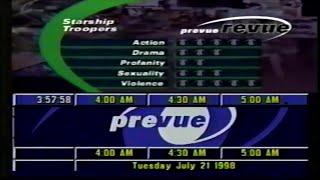 Prevue Channel July 21st 1998 4AM - 9AM
