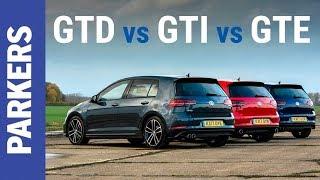 VW Golf  GTI vs GTD vs GTE