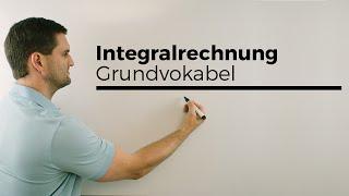 Integralrechnung Grundvokabel Hauptsatz Flächenberechnung  Mathe by Daniel Jung