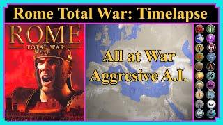 Timelapse  Rome Total War  Aggressive AI  All Factions at War  A.I. Only