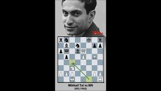 In Just 19 Moves Mikhail Tal Sacrifices Both Rooks And Announces A Checkmate