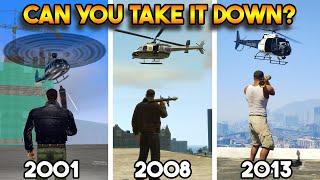 CAN YOU TAKE DOWN POLICE HELICOPTER? FROM GTA 5 GTA 4 GTA SAN GTA VICE CITY TO GTA 3