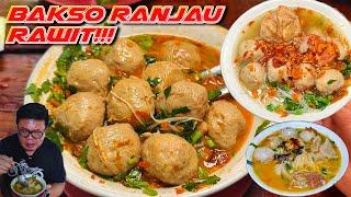 KELOJOTAN MAKAN BAKSO ISI RANJAU DARI KUAH SAMPE ISIAN BAKSO BIKIN MULUT PANAS...