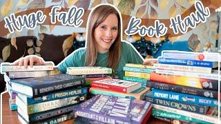 HUGE 45+ FALL BOOK HAUL  romance fantasy mysteries middle grade and christian nonfiction