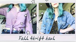 Thrifted Try-on Fall Haul  vintage + modern