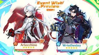 SPECULATION ON ARLECCHINO AND WRIOTHESLEY RERUN + 5.2 BANNERS CLARIFICATION - Genshin Impact